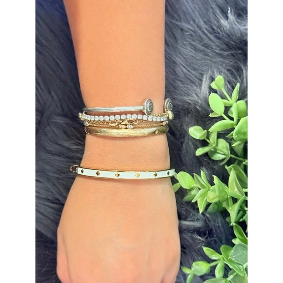 Kate Spade Spot the Spade Enamel Bangle - Picture 7 of 8